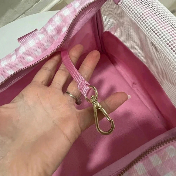 Stoney Clover x Target dog carrier pink gingham leash hook shoulder strap - Picture 10 of 11
